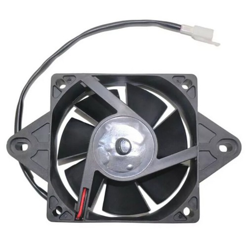 12V Black Rotating Blades Scooter Cooler Motorcycle ATV Performance Radiator Fan - Foto 5 di 7