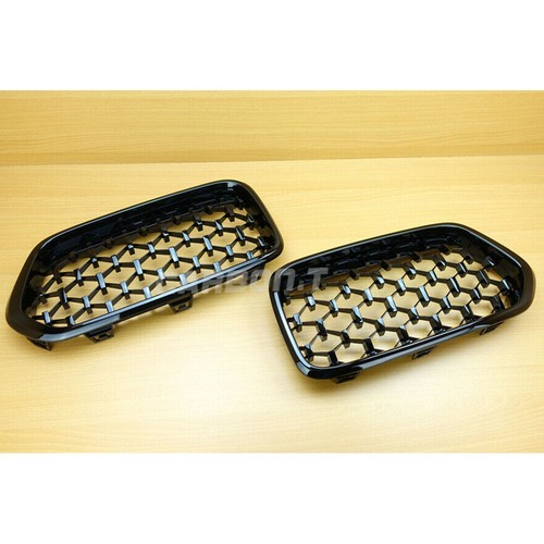 For BMW F39 X2 Sport Diamond Design Glossy Black Front Grill Grille 2018-2020 - Picture 3 of 8