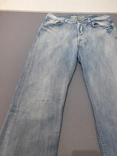 Jeans Teddy Smith para hombre W34 L33 azul claro Y2K bolsillos vintage - Imagen 5 de 22