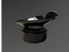 Frankoma Art Pottery Onyx Black Vintage MCM Candy Dish Rare