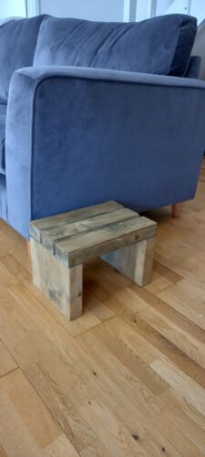 Futon or Side Table (small table) light oak slated - Picture 1 of 7