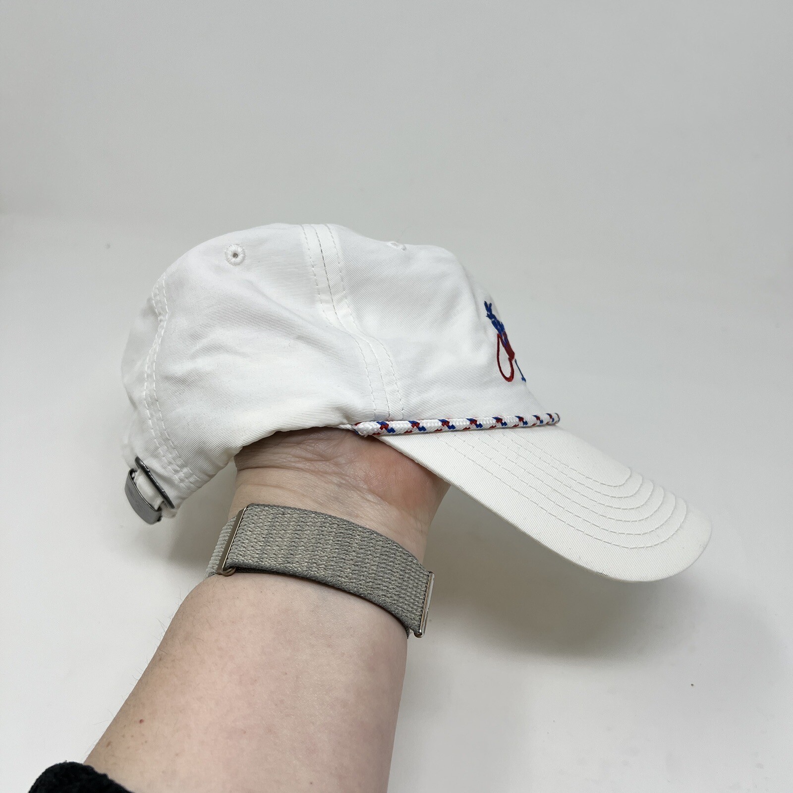 Chubbies Adjustable Strap White Nylon Baseball Ha… - image 3
