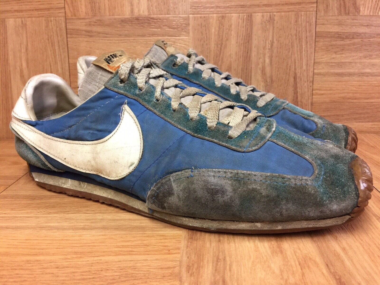 Vintage🔥 Nike Waffle Racer VNTG Running Shoes Navy Sz 10 Men&#039;s 80&#039;s 70&#039;s OG | eBay