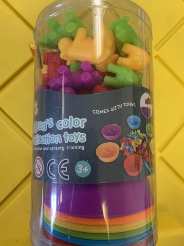 Tier zählen passende Farbklassifizierung sensorisches Trainingsspiel Sortierbecher - Bild 2 von 4