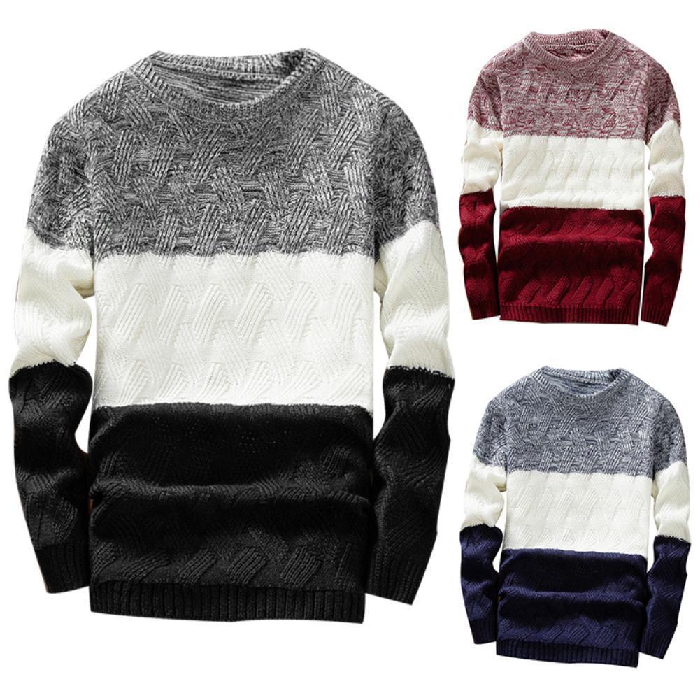 Men's pullover crew neck sweater