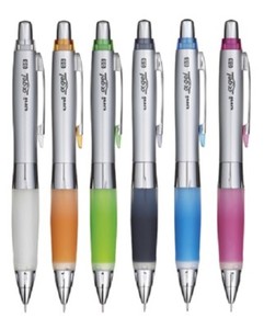 Vermilion Color Uni Alpha-Gel Firm Grip 0.5 mm M5-619GG Mechanical Pencil