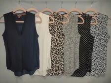 Vince Camuto Sleeveless V-Neck Blouse (XS) (Multiple Available)