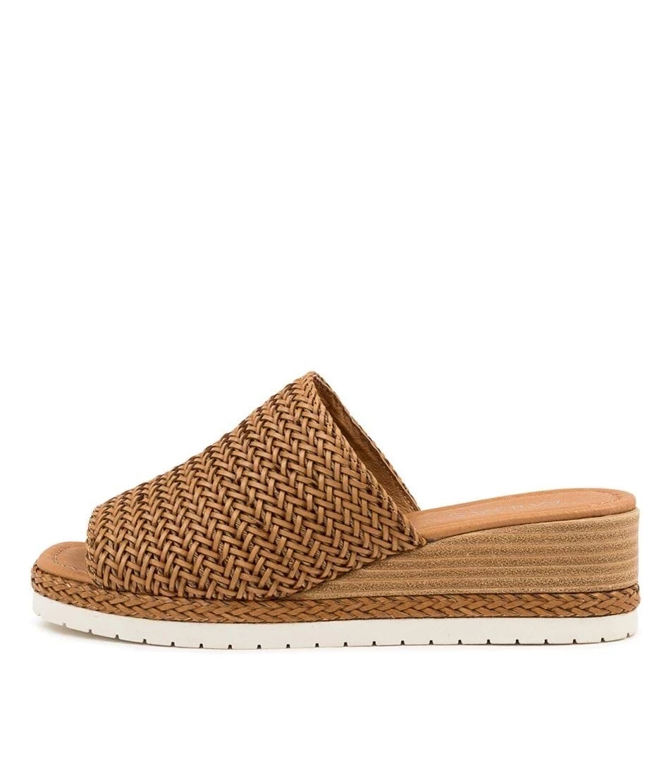 MIDAS Isha Mi Tan Leather Sandal Size 37 Brand New Tried