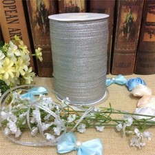 Silver Metallic 3mm Polyester Ribbon per 10 metres
