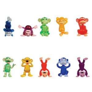 plastic monkey figurines