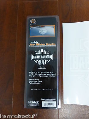 Harley-Davidson Logo Cutz Rear Window Graphix Decal Sticker 13'' x 10'' NEW