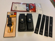 Security Police Belt Gear Clip Holster Key Ring Holder Webbing Straps Lot