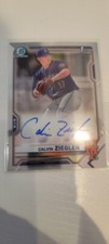 2021 Bowman Chrome Draft Calvin Ziegler 1st Prospect Auto #CDA-CZ - NY Mets
