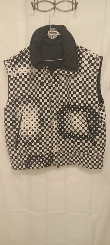 VINTAGE MISTRAL BLACK AND WHITE POLKA DOT AND CHECKER PATTERN VEST GOOD CLEAN - Picture 23 of 24