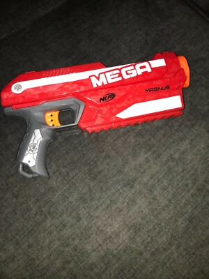 NERF N-Strike Elite Mega Magnus Blaster Gun Great Condition! Red