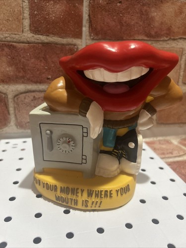 1988 Tang Drink Trio Lips Vinyl Bank (General Foods) Advertising Collectible !!! - Picture 8 of 8