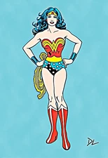 Wonder Woman "DC Comics" Pop Art Print - 13 x 19 Poster