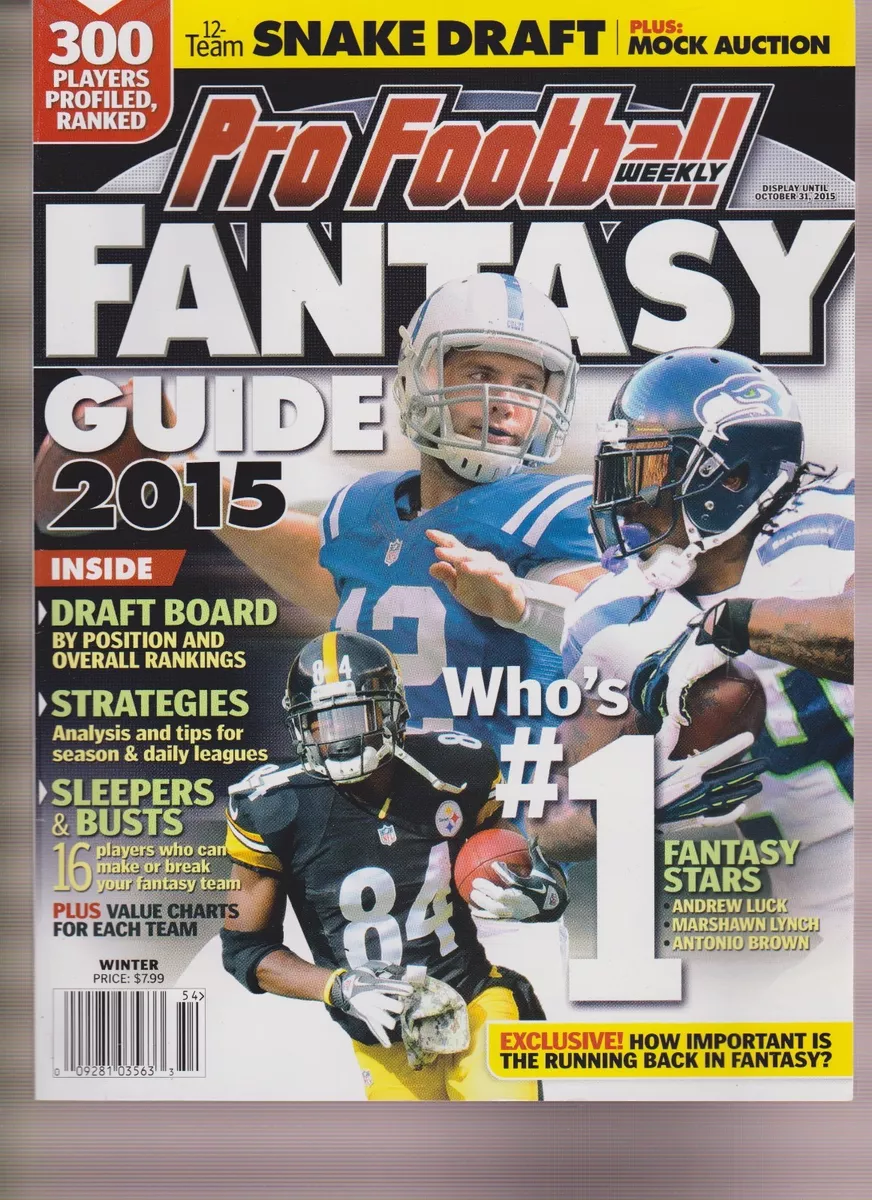 PRO FOOTBALL WEEKLY FANTASY FOOTBALL GUIDE MAGAZINE 2015
