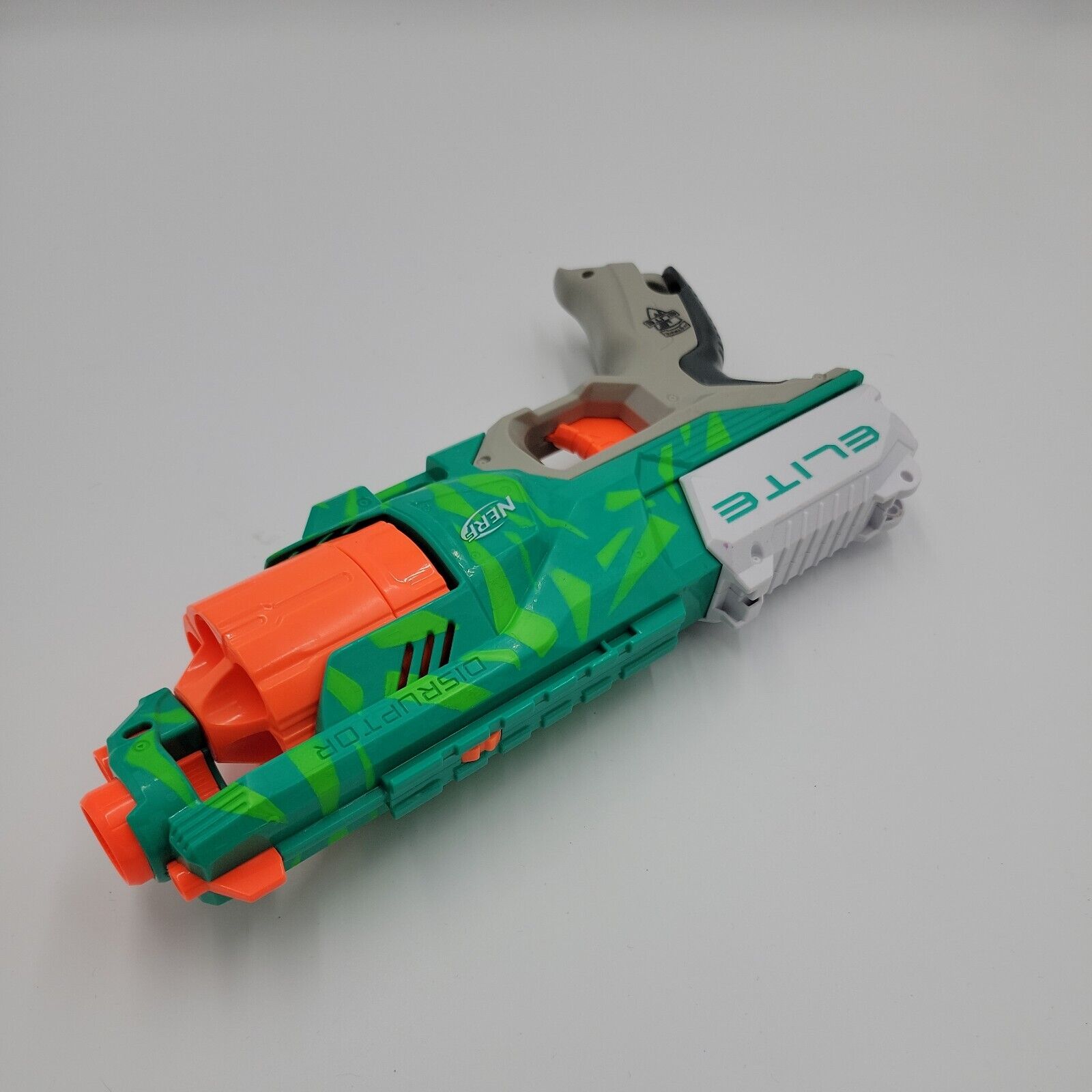 Nerf Elite Disruptor Blaster - 6-Dart Tambor Rotativo, 6 Dardos Oficiais  elite, Slam Fire, Dynamic Green (Exclusivo da )