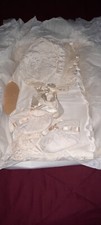 Vintage Baby Christening/ Baptism Dress Outfit, gown, slip, bonnet  shoes 1943