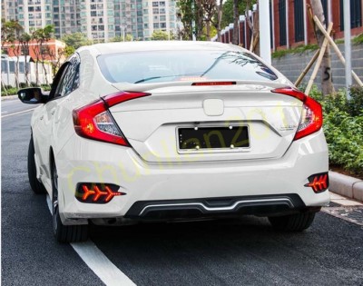 Factory Style Spoiler Wing ABS Fit 2016-2021 Honda civic 4DR Sedan Light B