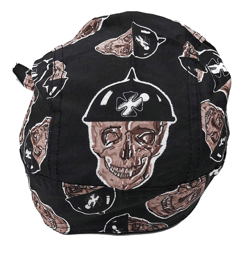 1pc Skull Cap Do Rag Cotton Bandana Head Wrap Biker Motorcycle Doo Dew Black Hat - Picture 23 of 79