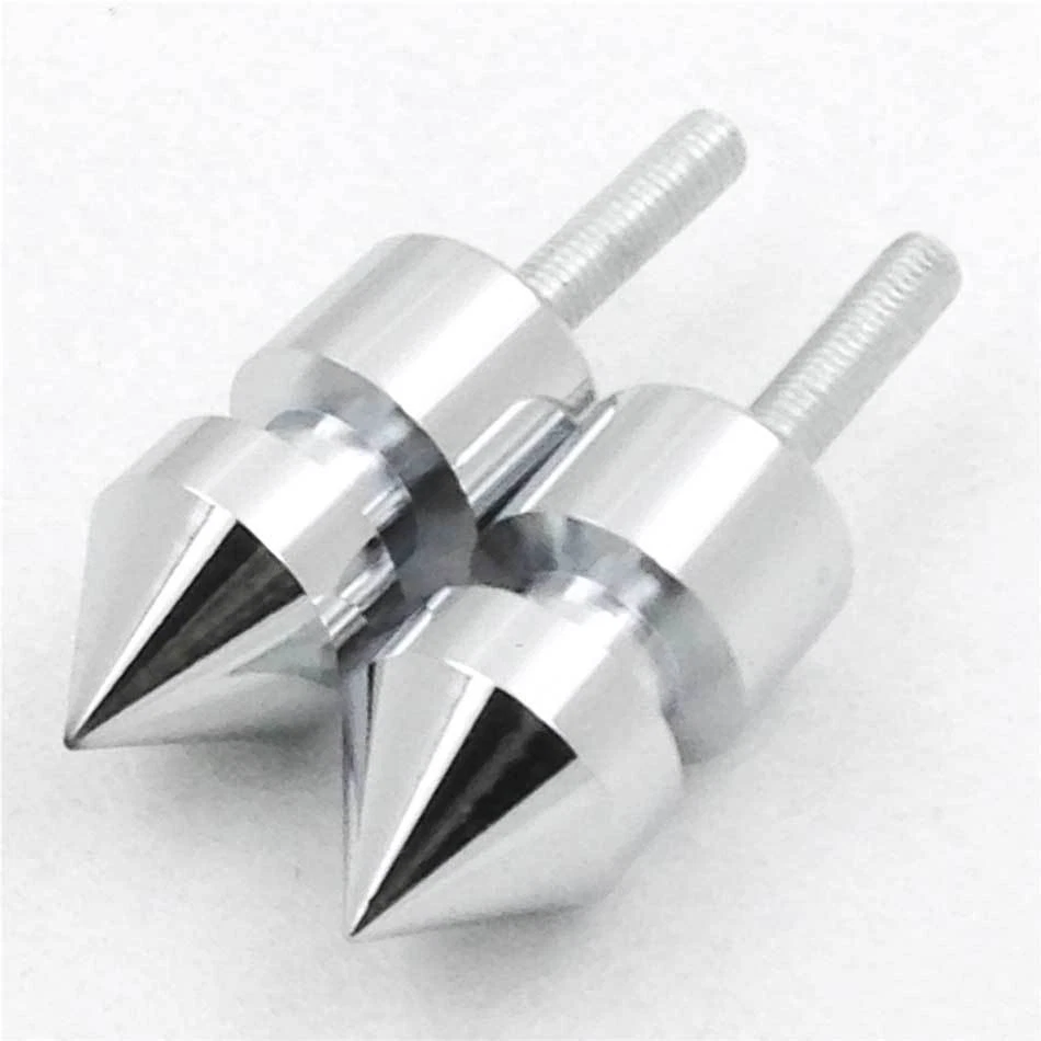 Carretes basculantes de clavo cromado para Honda CBR1000RR CBR600RR 2004-2011 05 06 07 08 Foto 4 de 4