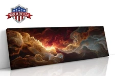 Crimson Genesis Abstract Canvas Print for Home Decor, Wall Decor Art Poster