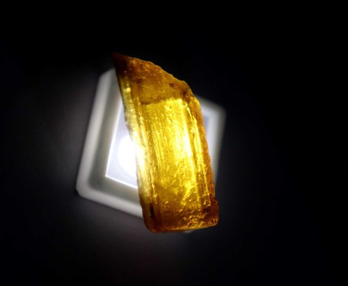 Certified Loose Yellow Sapphire Raw Rough Gemstone 52ct Rough Chunk AAA Sapphire - Picture 2 of 7