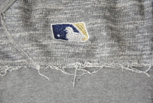 San Diego Padres Hoodie Baseball MLB Majestic Sweatshirt Large L Gray 225CL - Picture 5 of 5