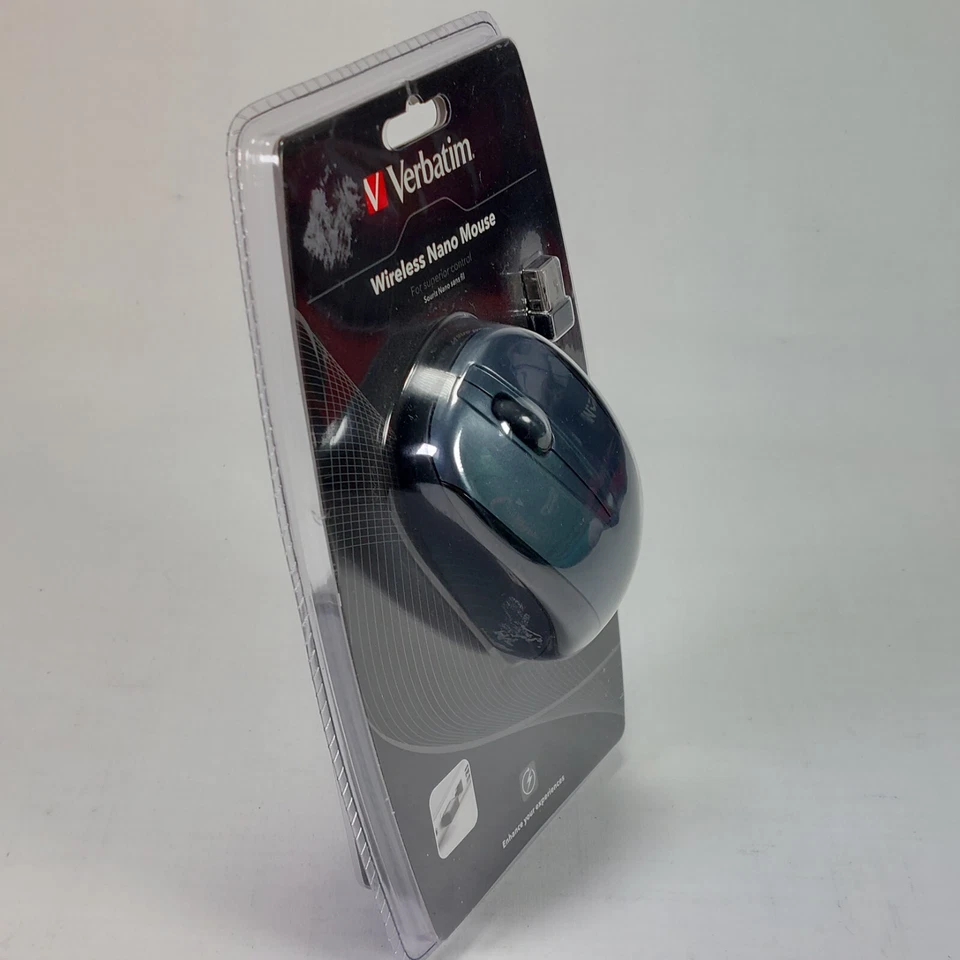 Verbatim Go Nano Mouse Nano Receiver Wireless Optical Blue - Image 2 of 4