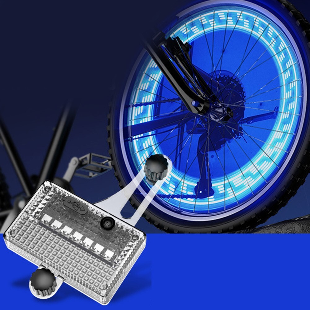 Bicycle Spoke Lights with Solar Charging and Motion Sensing Technology
