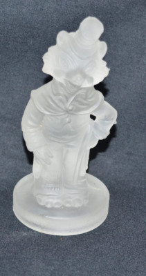 Vtg Walt Disney Productions Honest John PINOCCHIO Frosted Glass Figure 6''