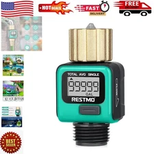LCD Display Water Flow Meter with Brass Thread for Accurate Water Usage