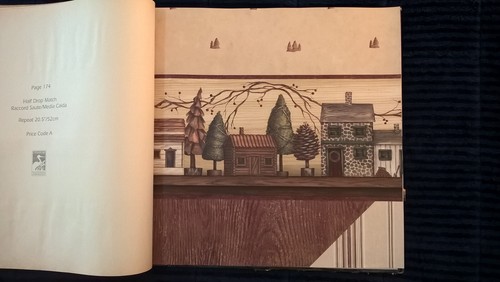 Chesapeake Luxury Wallpaper Sample Book TIMBER CREEK LODGE Cabin Rare Vintage - Picture 16 of 24