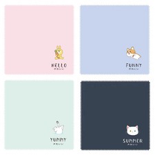4 PCS Cute Animal Glasses Cleaner Eyeglass Cleaning Cloths Lens Wipes Cloth for