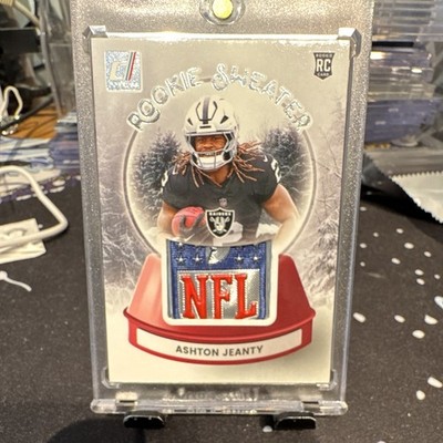 Panini 2025 Donruss Football Ashton Jeanty Raiders Rookie NFL Shield RC SWE-AJY