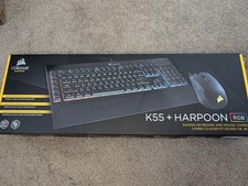 Corsair Gaming K55 HARPOON RGB Gaming Keyboard and Mouse Combo Brand New