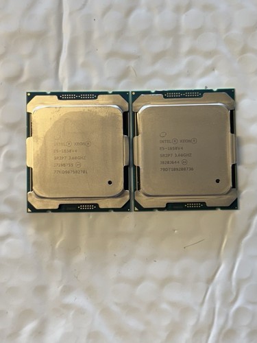 Lot of *2* Intel Xeon E5-1650 v4 SR2P7 3.60GHz 6-Core LGA2011-3 CPUs