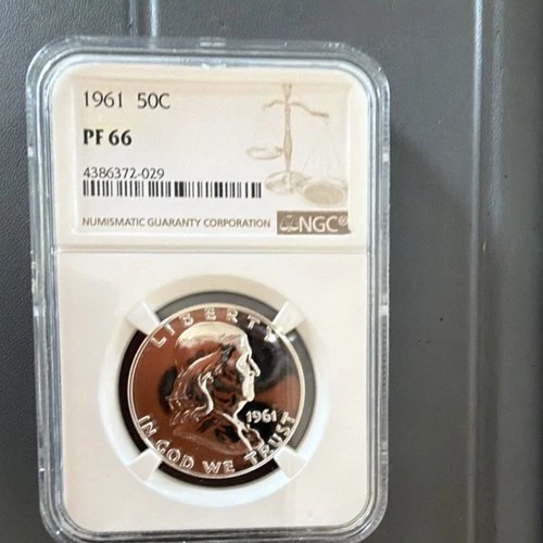 1961 Franklin Half Dollar 50C NGC PF 66 Proof Silver Philadelphia
