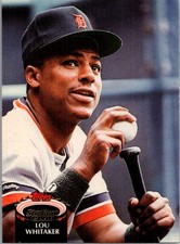 1992 Stadium Club Lou Whitaker Detroit Tigers #550