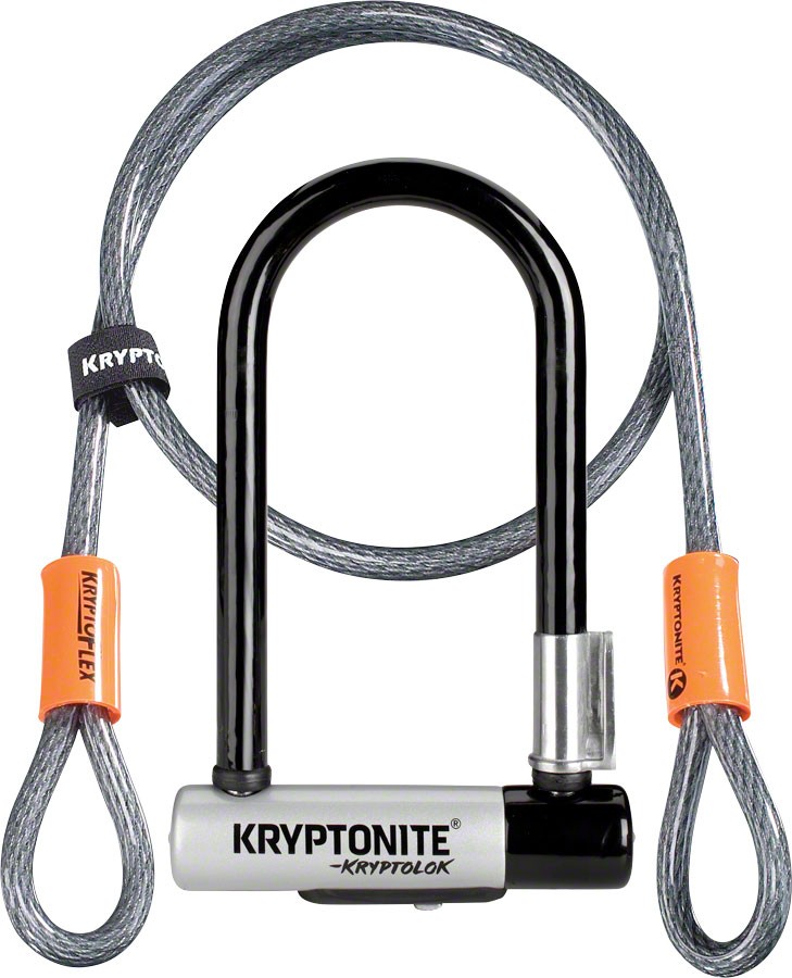 Kryptonite KryptoLok U-Lock 325 x 7 Black Includes 4 Cable - Bracket 14490₽