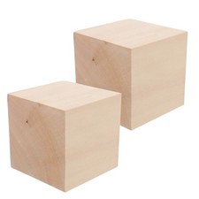 Bloques de madera sin terminar de 2 piezas para tallar bajos artesanales