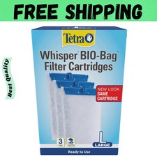 Tetra Whisper Bio-Bag Filter Cartridges Large 3-Pack Ready-to-Use BLUE