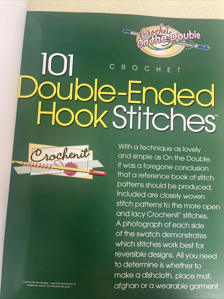 101 Double-Ended Hook Stitches Crochet Instructions Book Annie’s Attic - Image 2 of 4