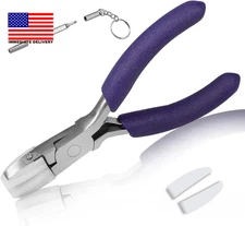 3.5 Inches Flat Nose Plier Nylon Jaw Pliers with a Pair of Replacement Nylon Jaw