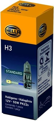 HELLA H3 Standard Halogen Bulb, 12 V, 55W