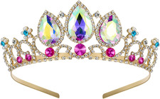 Princess Tiaras for Little Girls, Kids Dress-Up Crown Headband, Birthday Wedding