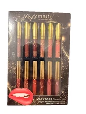 LANGMANNI Matte Liquid Lipstick Makeup Set Velvety Liquid Lipstick Long Lasting 