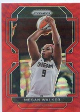 2022 Panini Prizm WNBA MEGAN WALKER #120 RED RUBY WAVE PRIZM